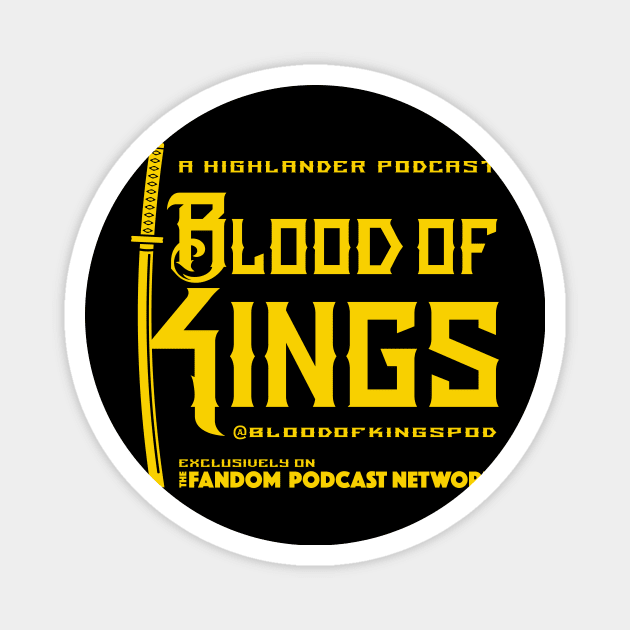 Blood of Kings Yellow Magnet by Fandom Podcast Network